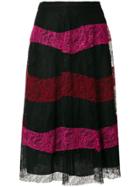 Sachin & Babi High Waisted Striped Skirt - Black