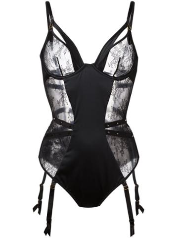 Tatu Couture 'sylvia' Peep Body, Women's, Size: Medium, Black, Polyester/spandex/elastane/polyamide