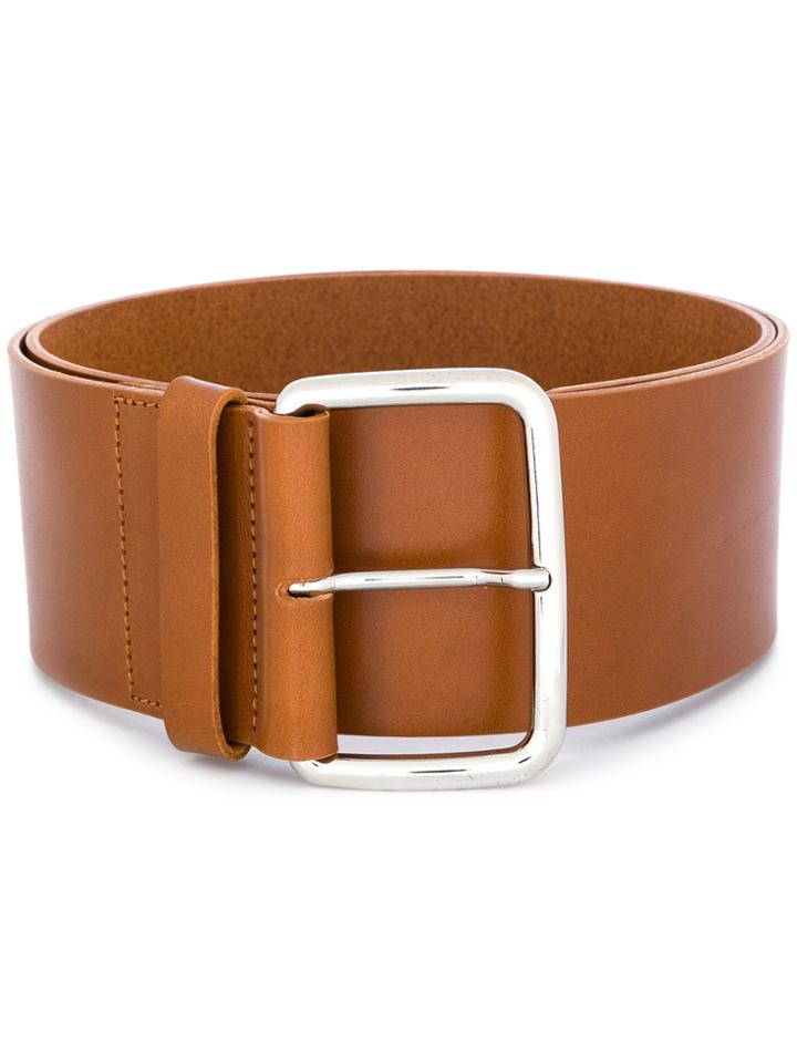 Marni Square Buckle Belt - Brown
