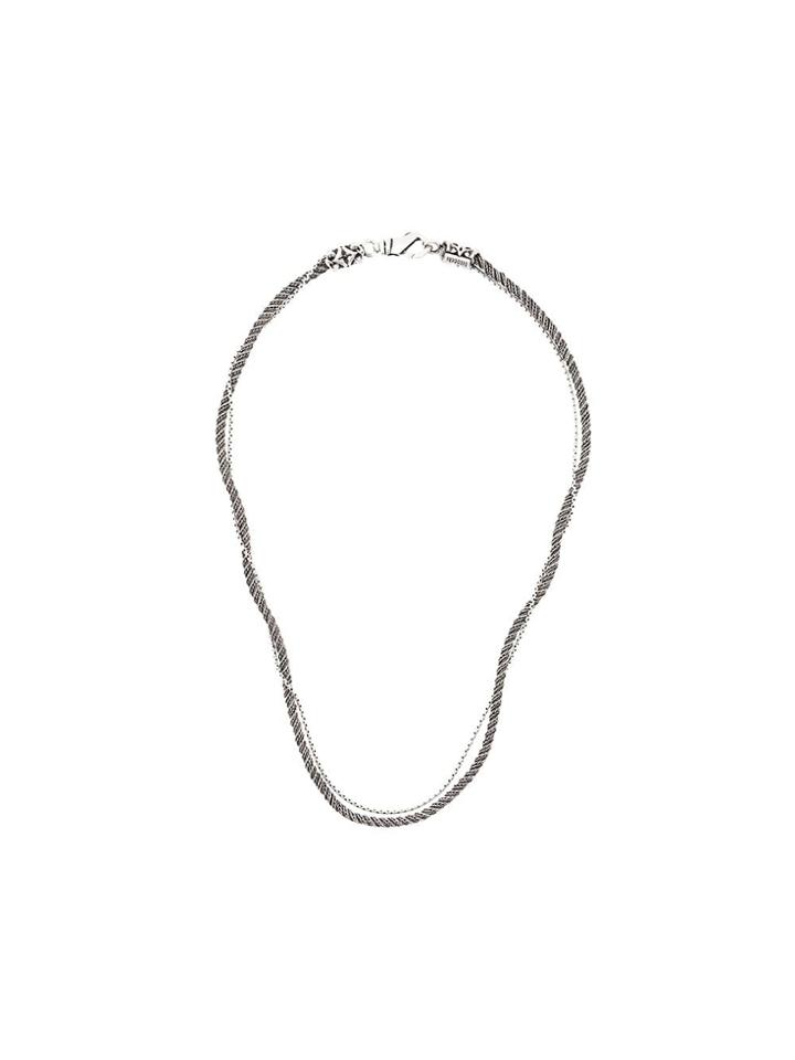 Emanuele Bicocchi Twisted Chain Necklace - Silver