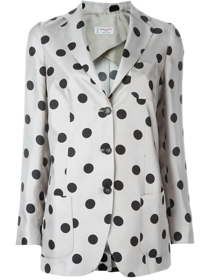 Alberto Biani Polka Dot Print Blazer