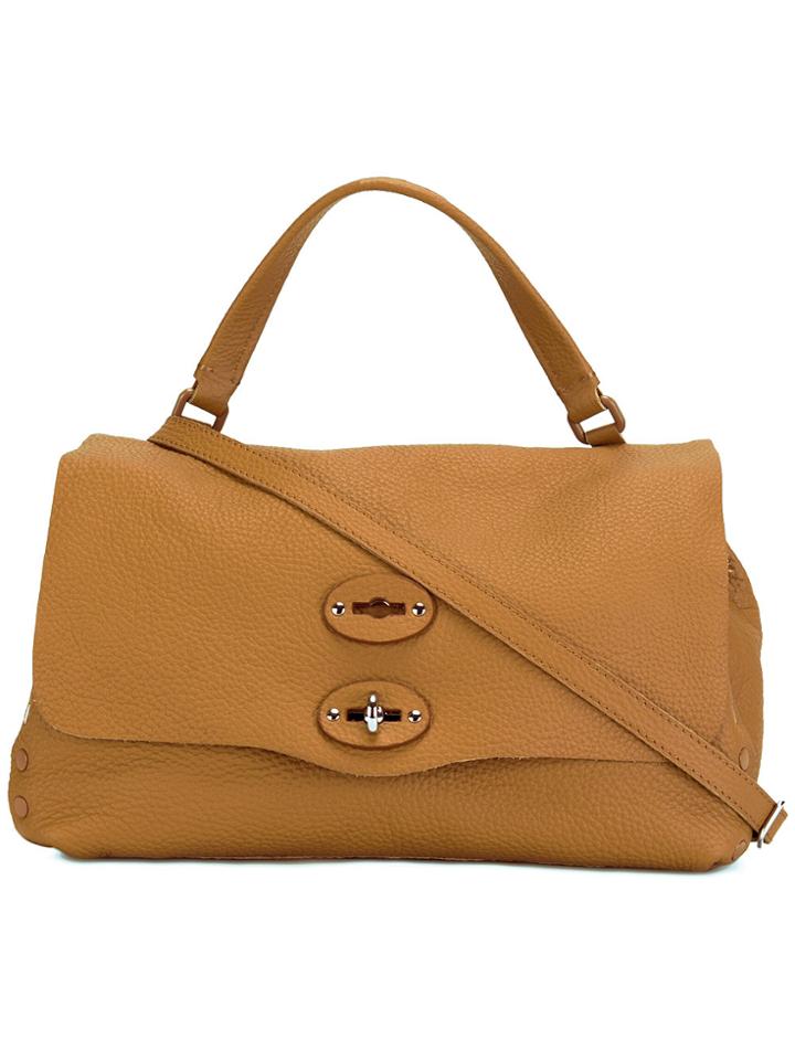 Zanellato Tote Bag With Shoulder Strap - Brown
