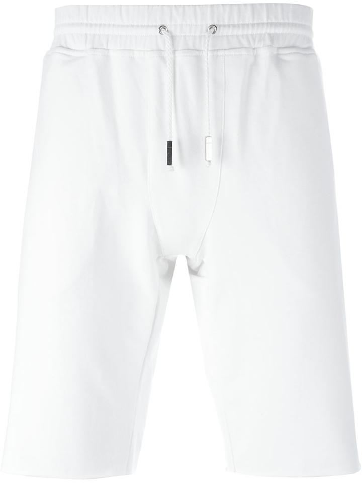 Eleventy Casual Sweat Shorts, Men's, Size: Medium, White, Cotton/spandex/elastane
