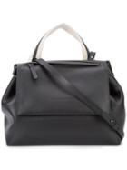Brunello Cucinelli Contrast Shoulder Bag, Women's, Black, Leather
