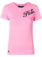 Philipp Plein Plein Logo T-shirt - Pink & Purple