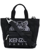 Kenzo Small Tiger Embroidered Tote - Black