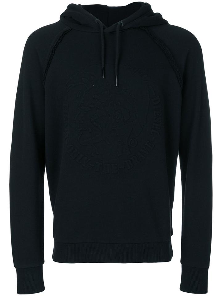 Diesel - Classic Hoodie - Men - Cotton - L, Black, Cotton
