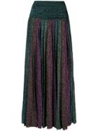 Circus Hotel Lurex Pleated Skirt - Black