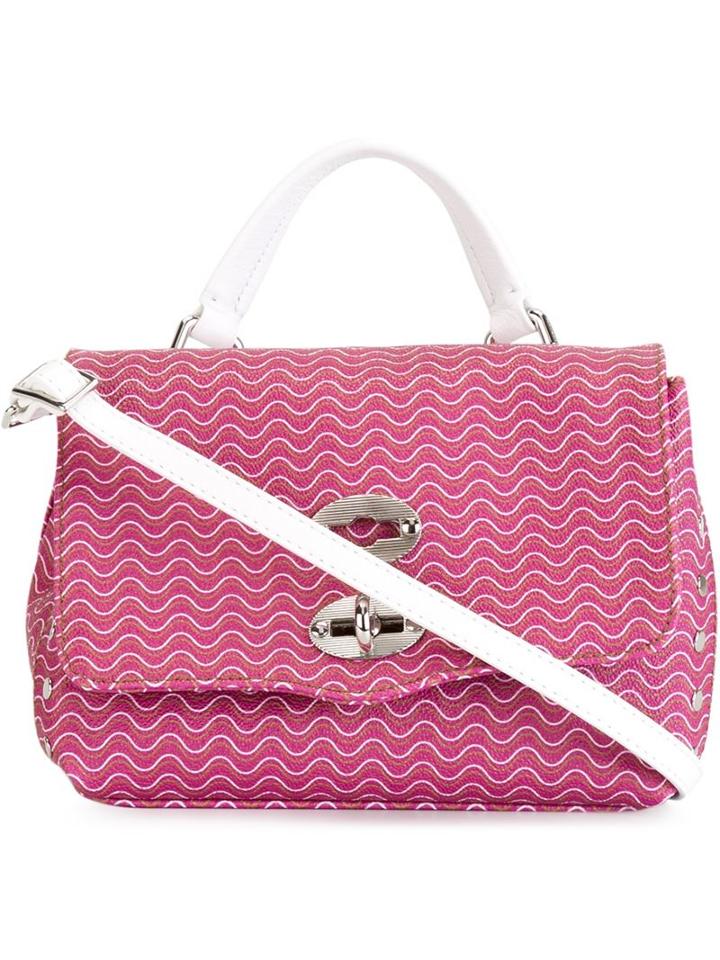 Zanellato Baby 'postina' Satchel, Women's, Pink/purple, Leather