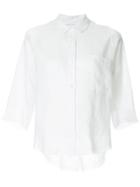 Nobody Denim Breeze Raw Hem Shirt - White