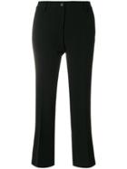 Alberto Biani Flared Fitted Trousers - Black