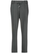 Eleventy Cropped Tapered Trousers - Grey