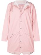 Rains Water-resistant Hooded Coat - Pink & Purple