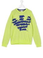 Armani Junior Logo Print Sweatshirt, Boy's, Size: 14 Yrs, Green