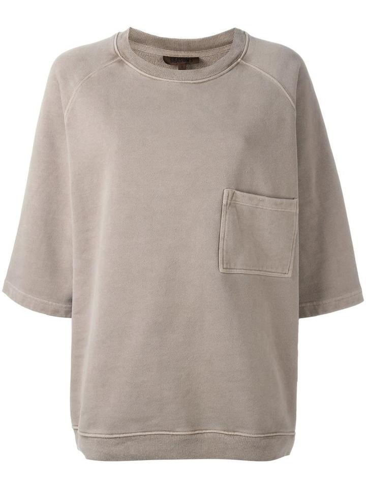Yeezy Oversized Sweatshirt, Women's, Size: Medium, Nude/neutrals, Cotton