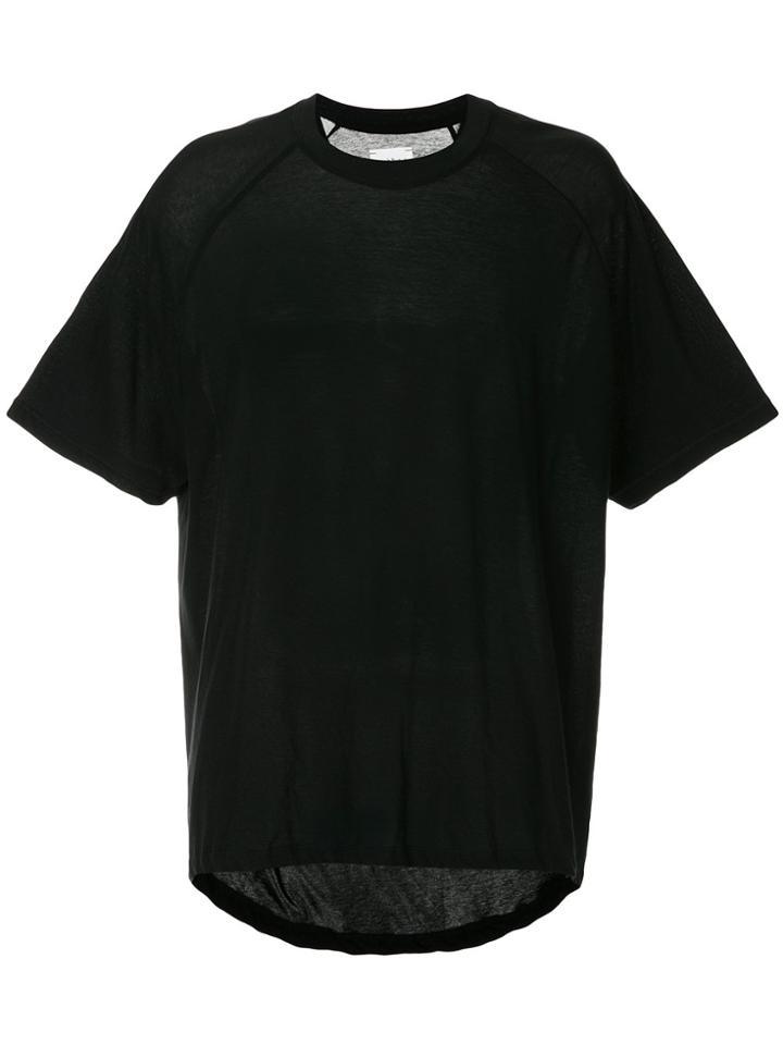 Song For The Mute Wander Park Print Oversized T-shirt - Black