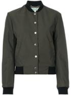 Kenzo - Embroidered Tiger Bomber Jacket - Women - Cotton/acrylic/nylon/wool - S, Green, Cotton/acrylic/nylon/wool