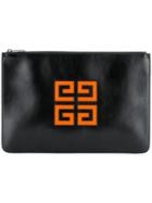 Givenchy 4g Xl Zipped Pouch - Black