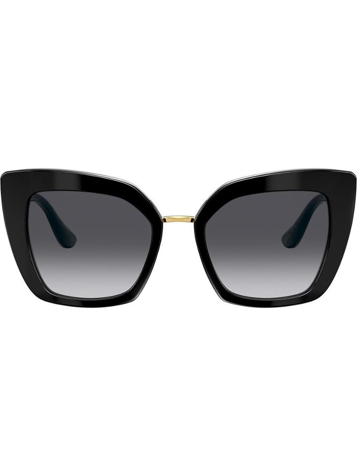 Dolce & Gabbana Eyewear Butterfly Oversized-frame Sunglasses - Black