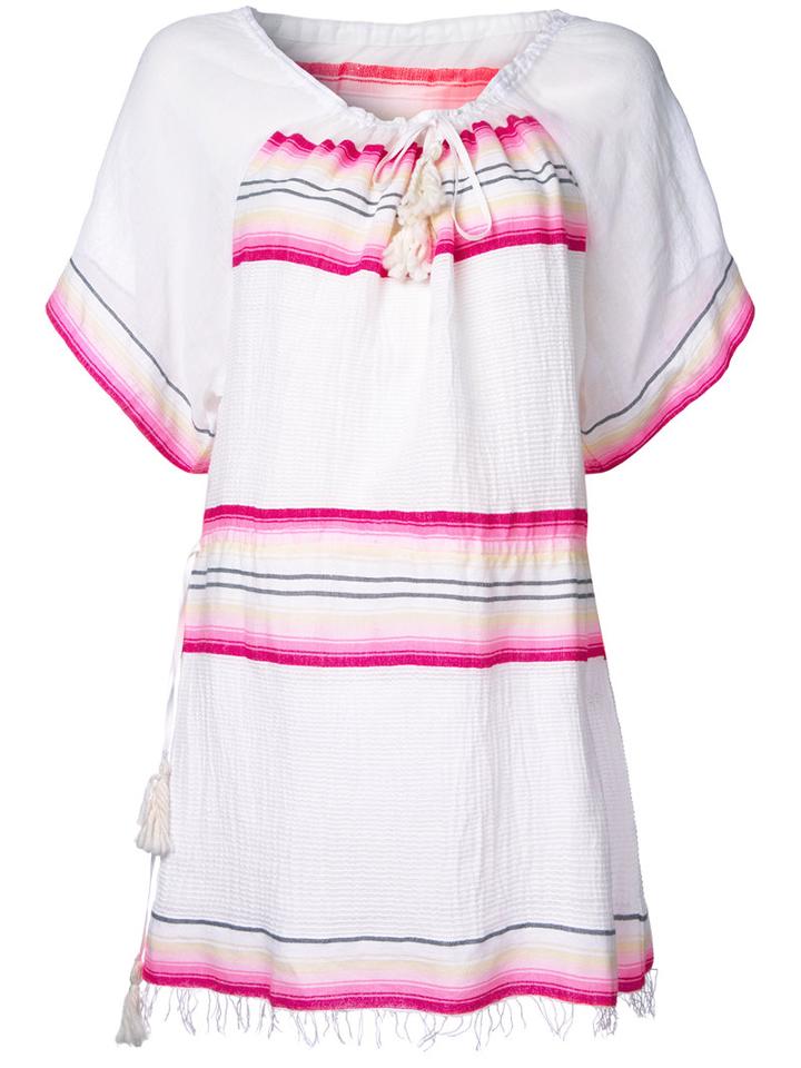 Lemlem Striped Blouse, Size: Small, White, Cotton/acrylic