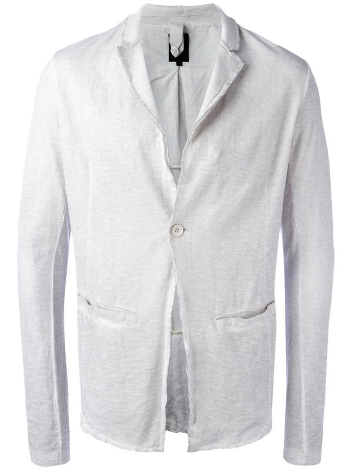 Thom Krom One Button Blazer, Men's, Size: Large, Grey, Cotton