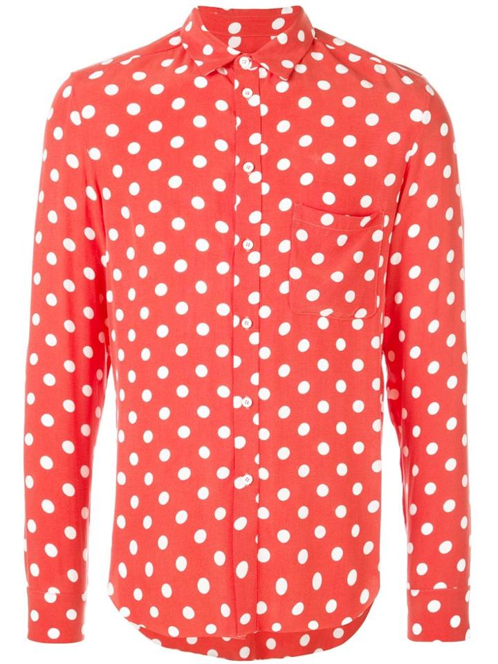 Garcons Infideles Polka Dot Print Shirt - Red
