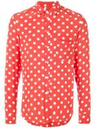 Garcons Infideles Polka Dot Print Shirt - Red