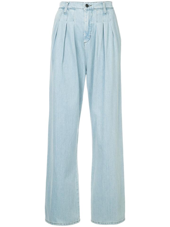 Strateas Carlucci Pleated Denim Jeans - Blue