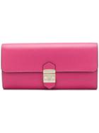 Furla Bifold Foldover Wallet - Pink & Purple