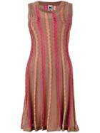 M Missoni - Lurex Knitted Dress - Women - Polyamide/polyester/viscose/metallic Fibre - 36, Brown, Polyamide/polyester/viscose/metallic Fibre