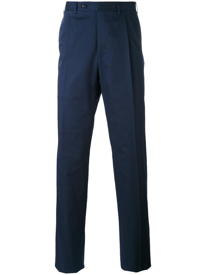Canali - Tailored Trousers - Men - Cotton/spandex/elastane - 50, Blue, Cotton/spandex/elastane