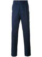 Canali - Tailored Trousers - Men - Cotton/spandex/elastane - 50, Blue, Cotton/spandex/elastane