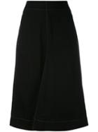 Lemaire - A-line Denim Skirt - Women - Cotton - 38, Black, Cotton