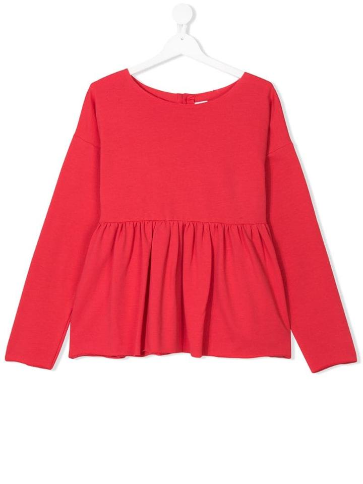 La Bottega Di Giorgia Teen Peplum Blouse - Pink