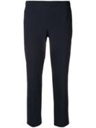 Theory Cropped Fitted Trousers - Blue
