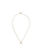 Christian Dior Pre-owned Rhinestone Pendant Necklace - Gold