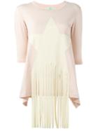 Stella Mccartney 'star Patch' T-shirt, Women's, Size: 42, Pink/purple, Cotton/viscose/polyamide/spandex/elastane