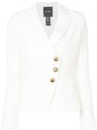 Smythe Wrap Fitted Blazer - White