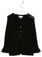 Simonetta Open Knit Sleeve Cardigan, Girl's, Size: 10 Yrs, Black