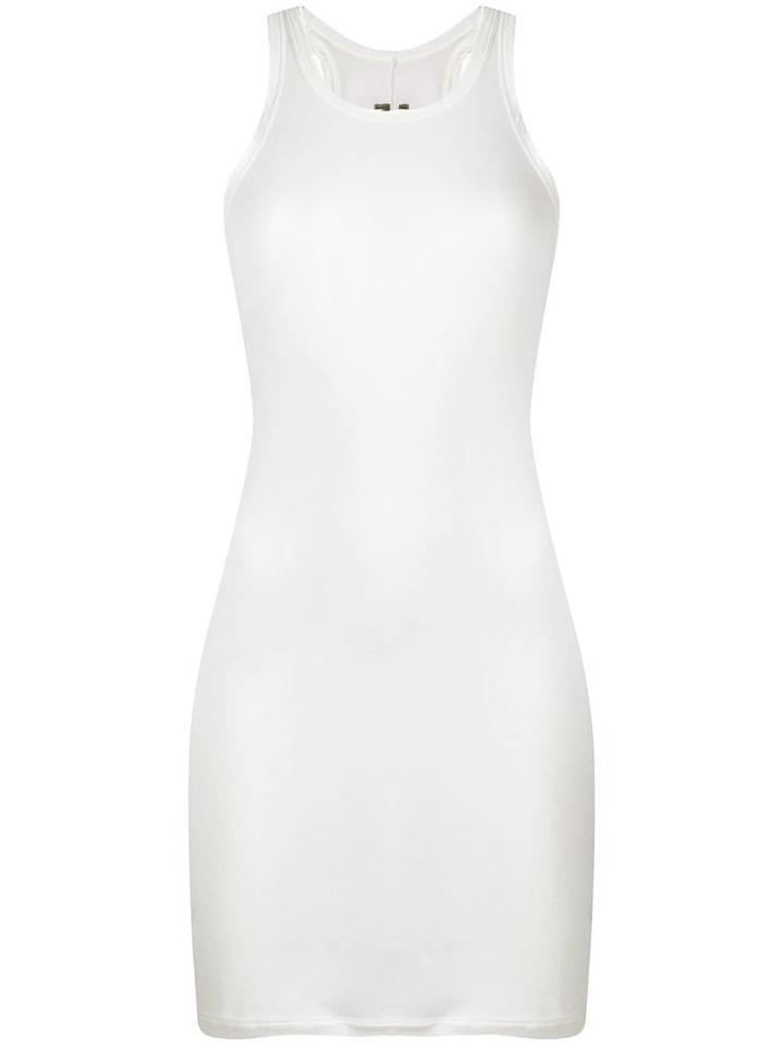 Rick Owens Drkshdw Long-line Tank Top - White