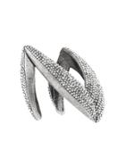 Saint Laurent Crystal Chevron Bracelet - Metallic