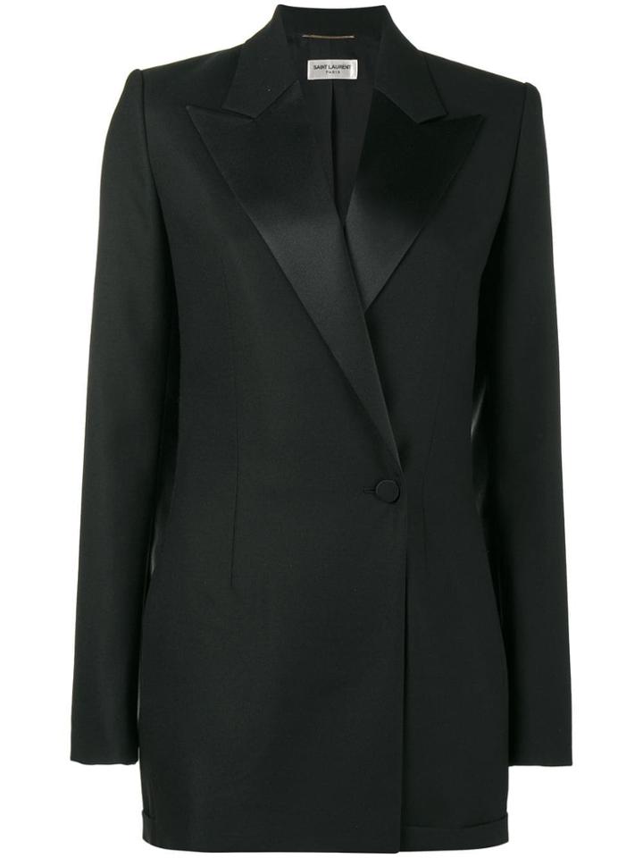Saint Laurent Tuxedo Playsuit - Black