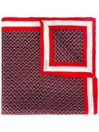 Gucci - Geometric Print Pocket Square - Men - Silk - One Size, Red, Silk