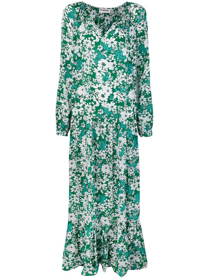 Essentiel Antwerp Ren Floral Maxi Dress - Green
