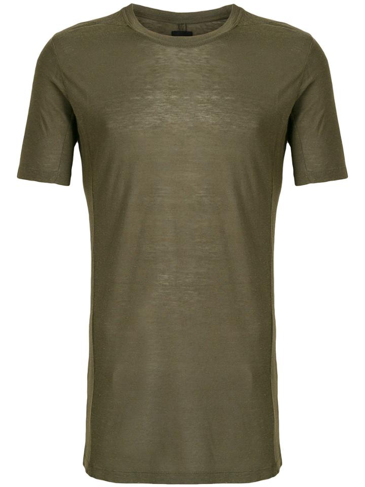 Thom Krom Sheer Short Sleeved T-shirt - Green