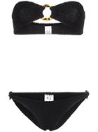 Hunza G Gloria Bandeau Bikini With Rings - Black