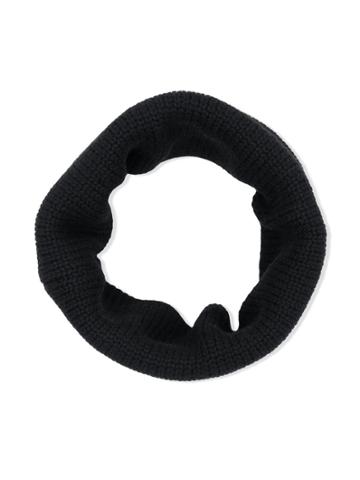 Siola Round Shaped Scarf - Black