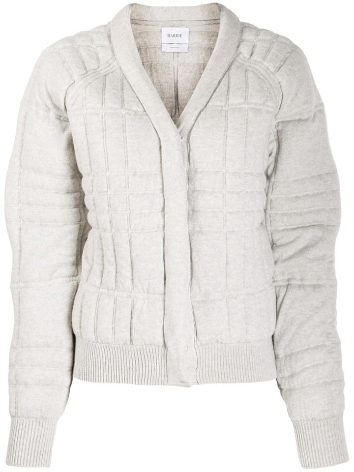 Barrie Quilted Bomber Jacket - Grey