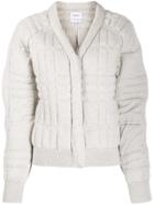 Barrie Quilted Bomber Jacket - Grey