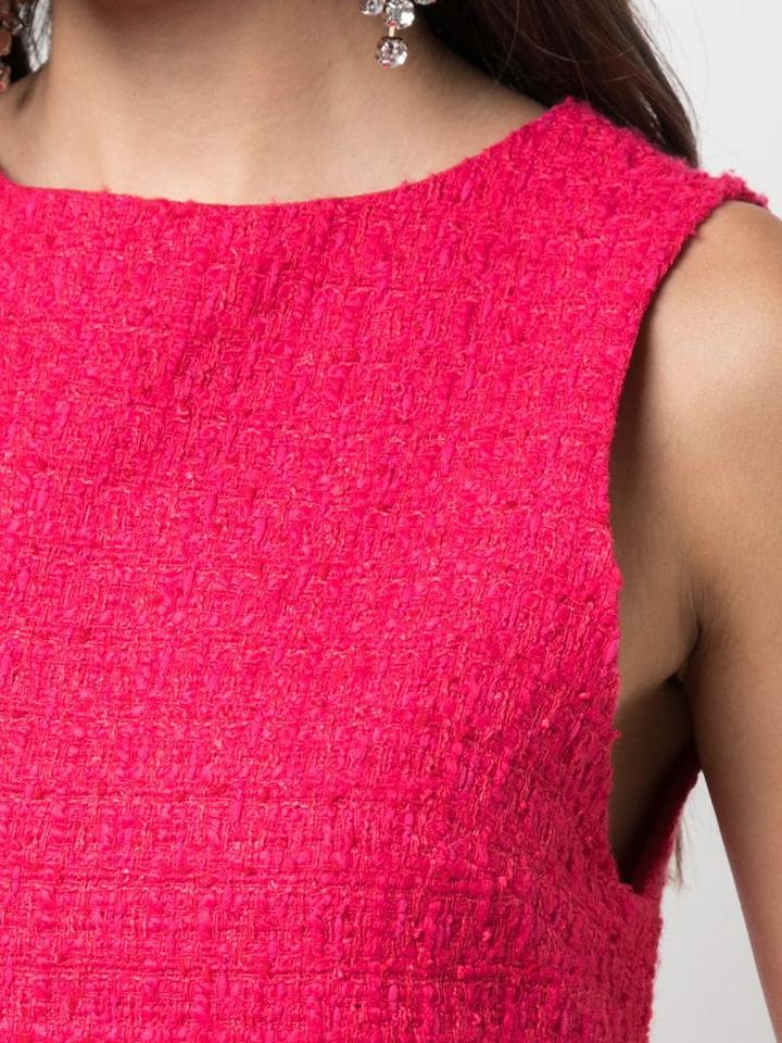 Alice+olivia Clyde Tweed Mini Dress - Pink